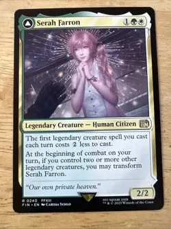x1 Serah Farron // Crystallized Serah FIN Final Fantasy MTG 240 M/NM 1x - Image 1