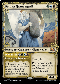 MTG magic 1x Beluna Grandsquall SHOWCASE FOIL (M/NM) Wilds of Eldraine - Image 1