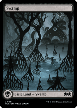 MTG magic 1x Swamp #264 FOIL (M/NM) Wilds of Eldraine - Image 1