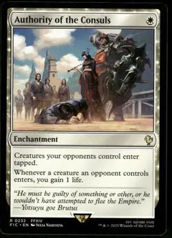 1x Authority of the Consuls - Commander: FINAL FANTASY - NM - MTG - Image 1