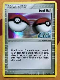Pokemon Card - Dual Ball - Reverse Holo - UC (78/100) ex Crystal Guardians NM - Image 1