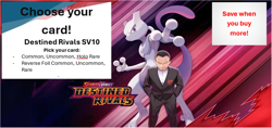 Pokemon TCG Destined Rivals 1-90 Choose Your Card! - Pack Fresh - BULK SAVINGS! - Image 1
