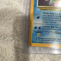 Pokemon Lapras 80 HP Fossil 10/62 Rare Holo Basic 1999 Wizards Card - Image 2