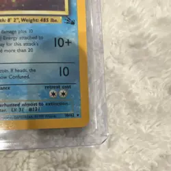 Pokemon Lapras 80 HP Fossil 10/62 Rare Holo Basic 1999 Wizards Card - Image 3