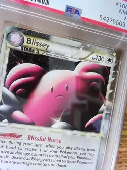 Blissey 106/123 HEART GOLD SOUL SILVER Prime Graded Pokemon Card - PSA 7 - Image 2