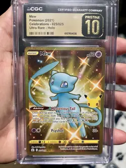 Pokemon Mew Celebrations 025/025 Secret Ultra Rare Holo CGC Pristine 10 Card - Image 3