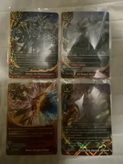 Future Card Buddyfight Lot Of 9 Dragon Thunder Empire Card LP Various Rarities - Image 2