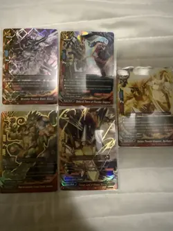 Future Card Buddyfight Lot Of 9 Dragon Thunder Empire Card LP Various Rarities - Image 3