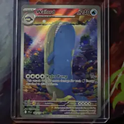 Pokemon TCG Wailord 162/159 Journey Together Illustration Rare Holo Card - Image 1