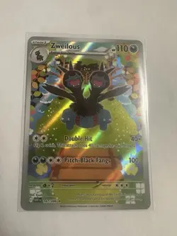 Zweilous 147/086 Holo Pokemon Card Double Hit Pitch-Black Fangs - Image 1