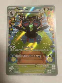 Zweilous 147/086 Holo Pokemon Card Double Hit Pitch-Black Fangs - Image 2