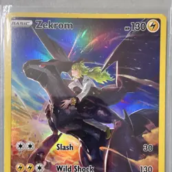 Pokemon TCG Zekrom, Gengar V, Lycanroc V, Vaporeon V Holo Cards Lot of 4 - Image 4