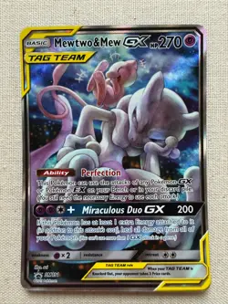 Pokemon TCG Mewtwo & Mew GX TAG TEAM Promo SM191 Holo HP 270 English Card - Image 1