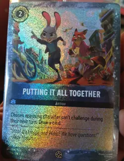 Zootopia 2 “Putting It All Together” Lorcana Promo Trading Card SEALED x 2 each - Image 1