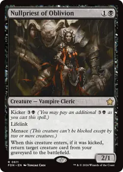 MTG Nullpriest of Oblivion [Foundations] Near Mint Magic - Image 1