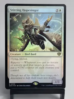 Magic The Gathering - Secrets of Strixhaven - Stirring Hopesinger - FOIL - Image 1
