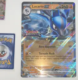 Pokemon Lucario STAMPED JUMBO Promo Prismatic Evolutions Premium Collection X2 - Image 1