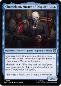 Chameleon, Master of Disguise - 0027 - Marvel's Spider-Man - MTG - NM/M - Englis - Image 1