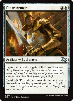 MTG Plate Armor [Foundations Jumpstart] Near Mint Magic - Image 1