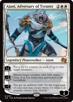 MTG Ajani, Adversary of Tyrants [Foundations Jumpstart] Near Mint Magic - Image 1