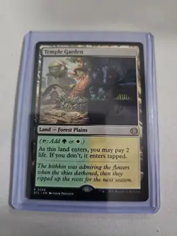 MTG Temple Garden Lorwyn Eclipsed ECL 0268 Rare Shock Land Forest/Plains - Image 1