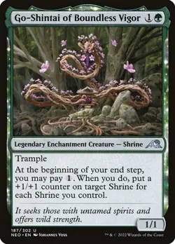 Go-Shintai of Boundless Vigor - #187 Shrine -Kamigawa: Neon Dynasty CUC MTG - Image 1