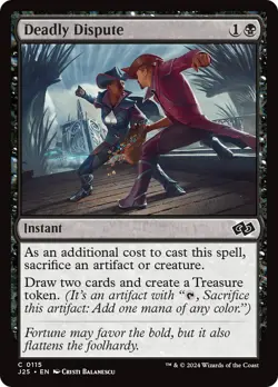 MTG Deadly Dispute [Foundations Jumpstart] Near Mint Magic - Image 1