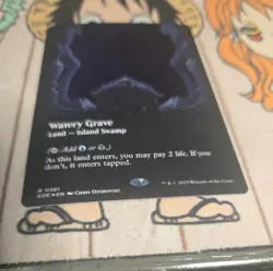 MTG Watery Grave *HD SWIRL* (Borderless) (Galaxy FOIL) Edge of Eternities (0381) - Image 2