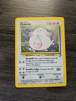 Base Set 2 - Chansey 3/130 - Rare Holofoil Holo Pokemon MP - Image 1