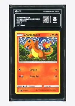 Pokemon PCG 8 Charmander Holo 2018 18a/147 Burning Shadows English - Image 1