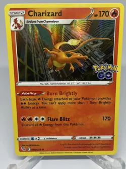 Charizard #010/078 (2022) - Pokemon Go - Holo Rare Stamped - NM Condition - Image 1