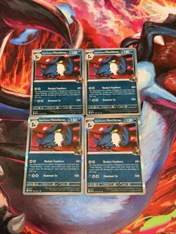 4x Team Rocket’s Honchkrow 127/217 Ascended Heroes Holo Rare Playset Pokemon TCG - Image 1