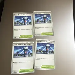 Pokemon TCG 4x Team Rocket's Watchtower 180/182 Destined Rivals Playset NM - Image 1