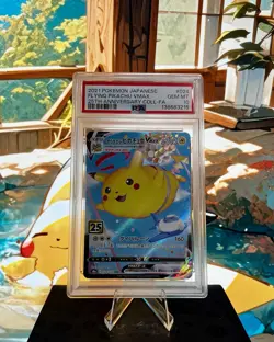 POKEMON JAPANESE 25TH ANNIVERSARY COLLECTION FULL ART/FLYING PIKACHU VMAX PSA 10 - Image 1