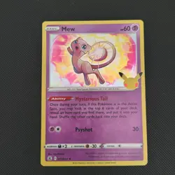 Pokemon Mew 011/025 Celebrations Holo Rare Basic English 2021 - Image 1