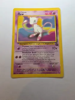 Mew 8 Pokemon TCG WOTC Black Star Promo Non Holo HP - Image 1