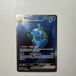 Pokemon TCG Blastoise EX Special Illustration Rare Full Art Holo 200/165 Sv151 … - Image 1
