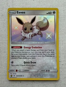 2019 Pokemon Hidden Fates Shiny Vault Holo Eevee SV41/SV94 RARE MINT - Image 1