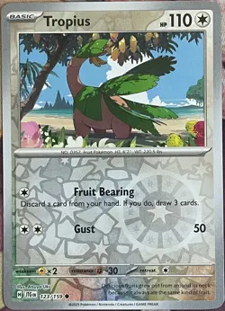 Tropius Reverse Holo - 123/159 - Journey Together Pokemon 2025 - Image 1