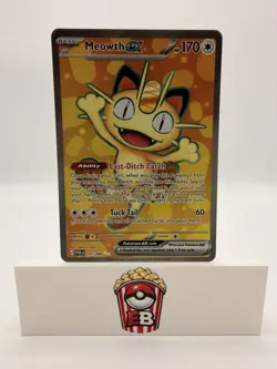 Meowth ex 107/088 Full Art POKEMON TCG Mega Evolution Perfect Order Near Mint - Image 1