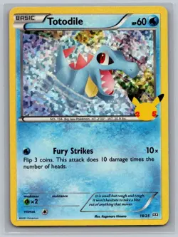 Totodile 018/025 Promo McDonald's 25th Anniversary Promos Pokemon Holo Near Mint - Image 1
