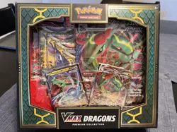 Pokemon TCG VMAX Dragons Premium Collection Box Rayquaza Duraludon Sealed - Image 2