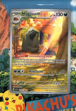 Pokemon TCG Mabosstiff 218/198 Scarlet & Violet Illustration Rare NM/M - Image 1