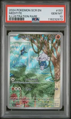 2024 POKEMON STELLAR CROWN MEDITITE #153 ILLUSTRATION RARE PSA GEM MT 10 - Image 1