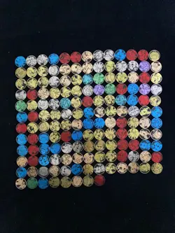 2025 Pokemon TCG S-Chinese 151C Coin Blue Vaporeon Pikachu Psyduck Lot*151 MW51 - Image 1