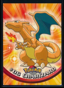 1999 Topps Pokemon TV Animation Edition Charizard #6 Black Topps Logo - Image 1