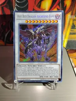 Yu-Gi-Oh! Hot Red Dragon Archfiend Bane HSRD-EN042 1st Ed Secret Rare NM - Image 2