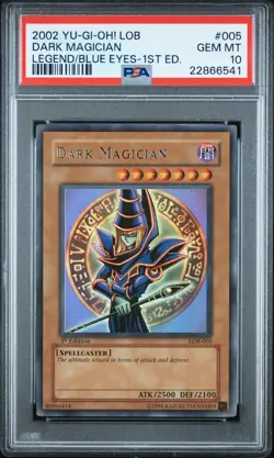 💎 PSA 10 Dark Magician 1st Ed LOB-005 Legend of Blue Yu-Gi-Oh 💎 NEW PSA SLAB ⭐ - Image 1