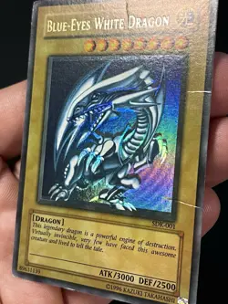 Blue-Eyes White Dragon SDK-001 SDK FOIL SHIFT REGISTRATION ERROR YUGIOH - Image 3