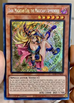 Yugioh Dark Magician Girl the Magician’s Apprentice ALIN-EN004 Secret Rare NM - Image 1
